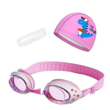 Imagem de Kit Natação Infantil com Óculos Estojo e Touca Coleção Estrelas - Hero