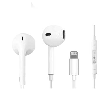 Imagem de Fone de Ouvido com fio Fullphone Lightning com Microfone e controle de volume, Compativel iOS - iPhone 5, 6, 7, 7 Plus, 8, 8 Plus, XR, 11, 11 Pro Max, 12, 12 Pro Max e SE em Diante. Modelo 3° Geração
