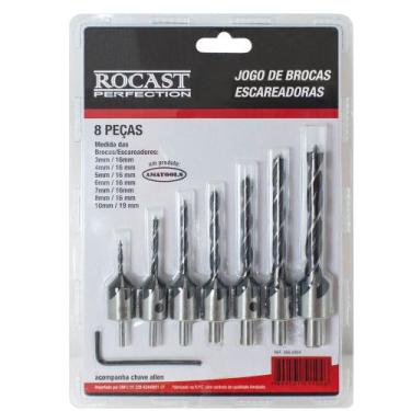 Imagem de Jogo De Brocas Escareadora Para Madeira - ROCAST