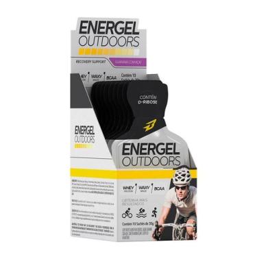Imagem de Energel Outdoors Caixa com 10 Sachês (300g) - Sabor: Guaraná c/ Açaí -