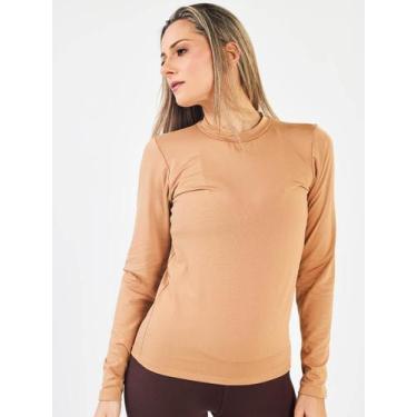 Imagem de Blusa Térmica Feminina inverno Segunda Pele Flanelada Manga Longa Cara