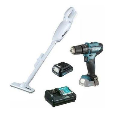Imagem de Furadeira Parafusadeira Impacto Hp333 + Aspirador 12v Makita
