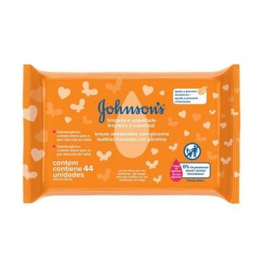 Imagem de Lenços Umedecidos Johnsons Baby Limpeza e Suavidade 44 Unidades