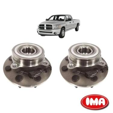 Imagem de Par Cubo Da Roda Dianteira Com Rolamento - Ram 2001 A 2005 - Al-557 - 