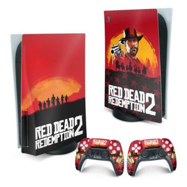 Imagem de Adesivo Compatível PS5 Playstation 5 Skin - Red Dead Redemption 2 - Po