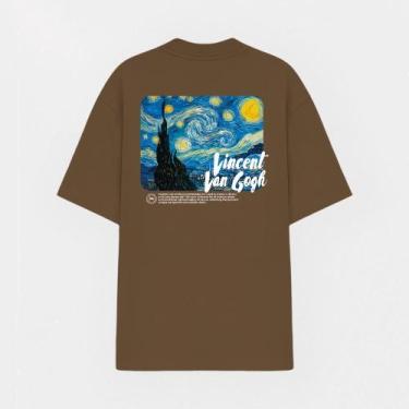 Imagem de Camiseta Estampada Over StreetWear Abstract Noite Estrelada Van Gogh -