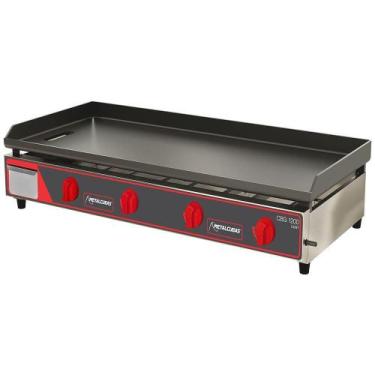 Imagem de Chapa bifeteira a gás light metalcubas 120 cm com prensa cbg1200lpp