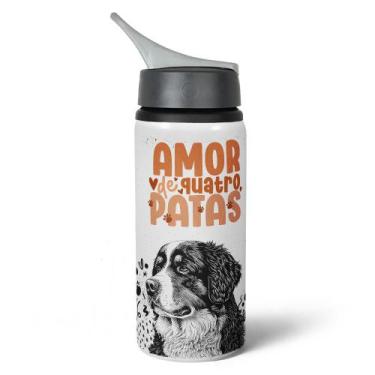 Imagem de Garrafa Squeeze NK - Amor de Quatro Patas - Bernese - JPS INFO