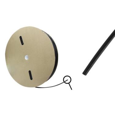 Imagem de Rolo Espaguete/tubo Termo Retrátil 4mm Preto 200 Metros - GREEN, 075-1