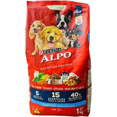 Imagem de Ração ALPO Cães Adultos Carne, Frango, Cereais e Vegetais 1kg - nestle