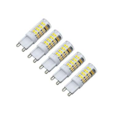 Imagem de Kit 5 Lâmpadas Led Halopin G9 5w 220 VOLTS - Branco Frio - ATMX