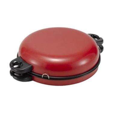 Imagem de Panela Churrasqueira de Fogão Teflon Rouge/Churrasco Grelhado S/Fumaça