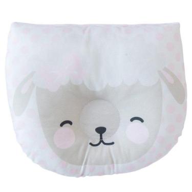 Imagem de Travesseiro de Bebê Anatômico Ovelhinha Rosa - Miguel Baby