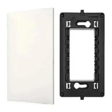 Imagem de Kit 5 Placa Espelho Cega Branca 4x2 Legrand Pial Plus+ C/ Suporte
