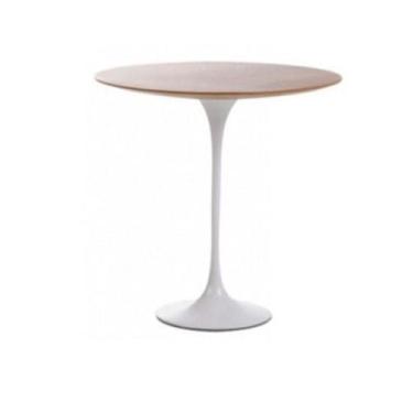 Imagem de Mesa Lateral Saarinen  41 cm MDF Imbuia - Eero Saarinen, Imbuia Base B