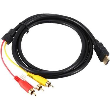 Imagem de Cabo HDMI RCA  Cabo adaptador de cabo transmissor 1,5 m HD 1080p HDMI 