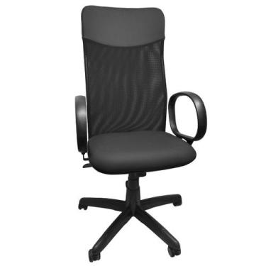 Imagem de Cadeira Giratória Presidente Extra Tela Ergonômica Reclinável Para Esc