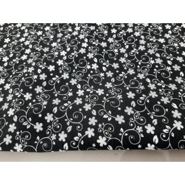 Imagem de Tecido Floral Preto  10 Metro x 2.20 Largura - Bella