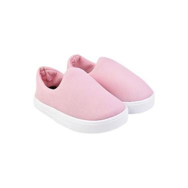 Imagem de Calce Fácil Liso Infantil Forro Virado Casual Moda - Cazzani, 30, Rosa