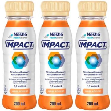 Imagem de Kit 3x Impact Pessego - 200ml cada - Nestle - Nestlé