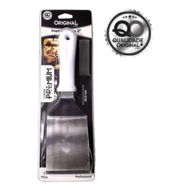 Imagem de Espátula Curva em Aço Inox com Cabo em PP 3" 7,6cm Linha Premium SL035