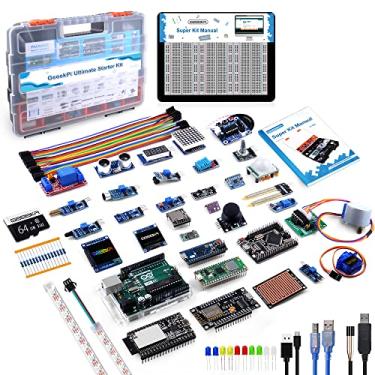 Imagem de GeeekPi Ultimate Starter Kit Vem Com Raspberry Pi Pico W, Uno R3, Mega2560, Esp32-Wrover, Módulo De Placa De Sensor Esp8266 Para Iniciantes E Engenheiro De Software Raspberry Pi, Programação Micropyth