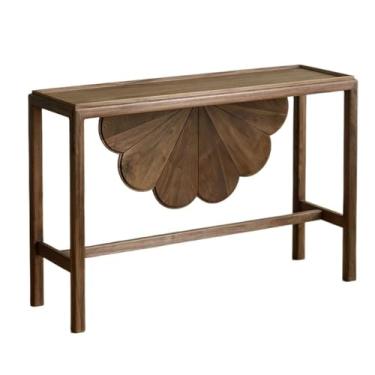 Imagem de Mesa de console Table d'entrée de 129 cm, mesa de sofá de madeira atrás do sofá estreita longa, mesa de destaque de entrada para corredor, entrada, sala de estar, hall de entrada, corredor, escritório