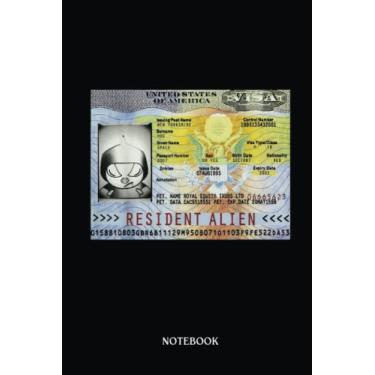 Imagem de Alien Notebook: Men Women Resident Alien | Alien Journal, Lined Journal Ufo, Ufo Journal, Lined Journal Alien, Size 6 X 9", 120 Pages.