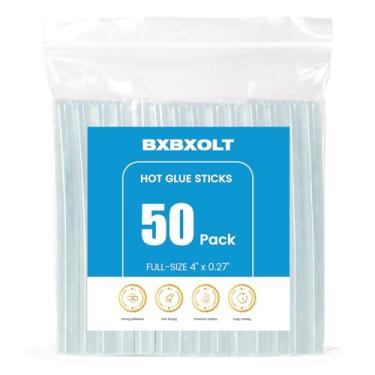Imagem de BXBXOLT Bastões de Cola Quente, 4" de Comprimentox0,27"/0,7 Cm de Diâmetro, Bastões de Pistola de Cola Bluk, Mini Bastões de Cola 50 Unidades, Bastões de Cola Transparentes para Sa (, Transparente)
