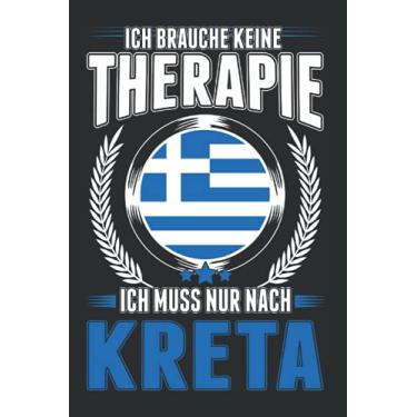 Imagem de Kreta Notizbuch: Griechenland Urlaub Therapie Rhodos Kreta Reise / 6x9 Zoll / 120 gepunktete Seiten