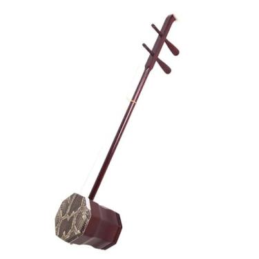 Imagem de Erhu iniciante Dihu Instrumento Musical De Madeira Octogonal Xiaohu Baixo Erhu Diâmetro 14cm