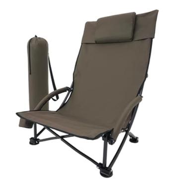 Imagem de Cadeira de acampamento Cadeiras dobráveis ​​ao ar livre cadeiras de acampamento portátil cadeiras de pesca cadeiras de praia parque varanda esvaziamento lazer dobrável espreguiçadeiras Leve
