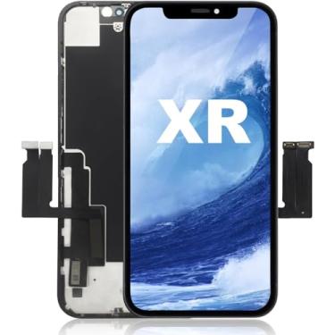 Imagem de Para substituição de tela LCD iPhone XR, conjunto de digitalizador de exibição Full HD por atacado, com adesivo à prova d'água, compatível com substituição de tela iPhone XR de 6,1 polegadas (A1984