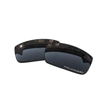 Imagem de Lentes de substituição OOWLIT compatíveis com óculos de sol Oakley Gascan, Dark Chrome Polycarbonate Combine8™ Polarized, One Size