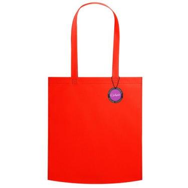 Imagem de Sacola Ecobag em TNT Premium Termo Selado 38x41cm Aid TopGet, Vermelho