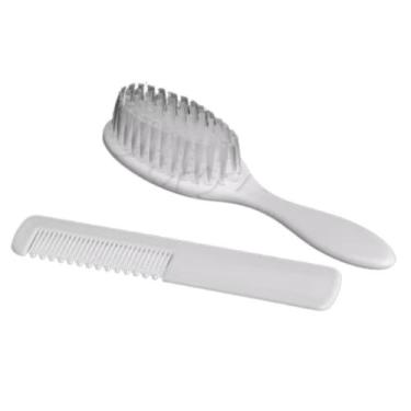 Imagem de Kit Banho Bebê Escova de Cabelo e Pente - Menino e Menina - DE ACORDO 