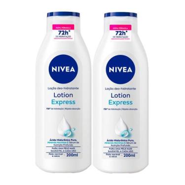 Imagem de Kit 2 Loção Nivea Lotion Express Hidratação profunda para Pele Normal 