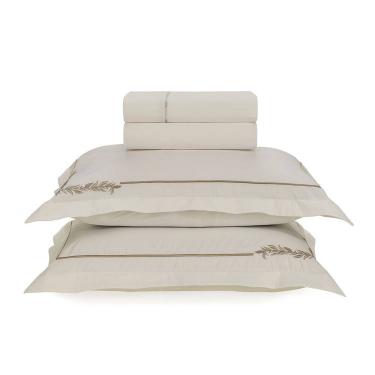 Imagem de Jogo de Cama Casal Karsten Bordado 200 Fios Percal 100% Algodão Blenda