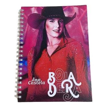 Imagem de Caderno Artista Ana Castela Wire-o Capa Dura Universitário De Fã 1Mt -