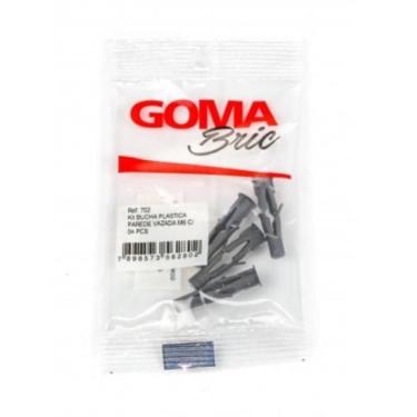 Imagem de Kit Bucha Plástica Parede Vazada M6 Goma com 4 Peças