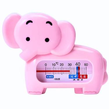 Imagem de Termômetro de Banho Elefante Infantil Elefantinho Rosa - Castela - CAS