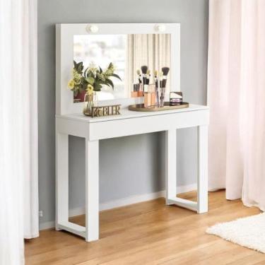 Imagem de Escrivaninha Penteadeira Angel Branco Fosco - CasaH