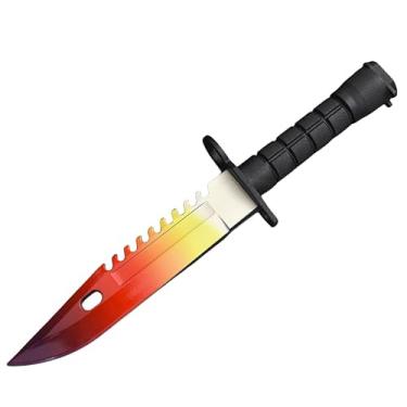 Imagem de CSGO M9 Faca baioneta de plástico modelos de brinquedo (vermelho gradiente)
