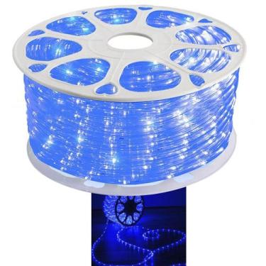 Imagem de Fita Led SMD Dupla Face Rolo 100 Metros Luz Direta Azul Iluminaçao Dec