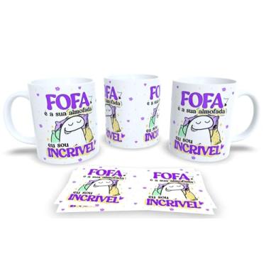 Imagem de Caneca de Porcelana Personalizada Com Frases Engraçadas e Divertidas Pack Debochado (Fofa é a sua almofada.)