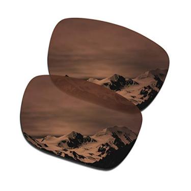 Imagem de SmartVLT Lentes de substituição masculinas para óculos de sol Oakley Holbrook XL OO9417 - 12 opções, Amber Brown, One Size