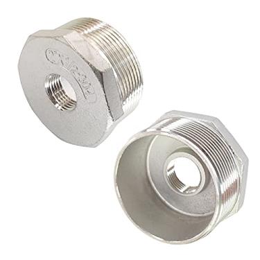 Imagem de NPT macho de 5 cm para encaixe de tubo de bucha redutora/redutor fêmea NPT de 1/2" fêmea, adaptador, aço inoxidável 304