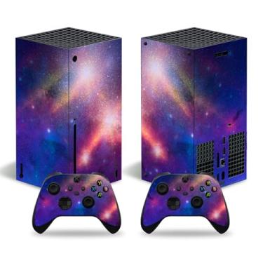 Imagem de Adesivo Skin para Xbox Series X, capa protetora para console e controle X Box Series X (roxo)