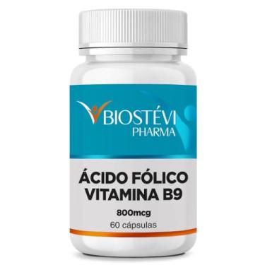 Imagem de Ácido Fólico (Vitamina B9) 800mcg 60 Cápsulas