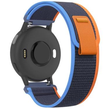 Imagem de Koazon Pulseiras de relógio Trail Loop de nylon de 22 mm compatíveis com Garmin Vivoactive 4/Venu 2/3, pulseira esportiva de tecido macio respirável ajustável para Forerunner 265/255/255 Music
